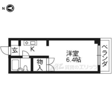 ヴィラ高瀬川の物件間取画像